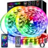 Led Lights for Bedroom 100 ft (2 Rolls of 50ft) Music Sync Color Changing RGB Led Strip Lights