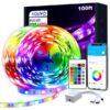 VOLIVO 100ft RGB Led Strip Lights, Color Changing Led Light Strips Kit