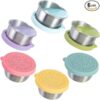 Salad Dressing Container To Go, 6x1.6oz Dressing Sauce Containers for Lunch Box