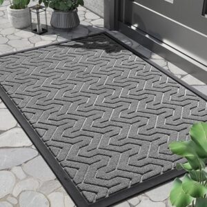Yimobra Front Door Mat, Waterproof Indoor Outdoor Welcome Mats for Entrance